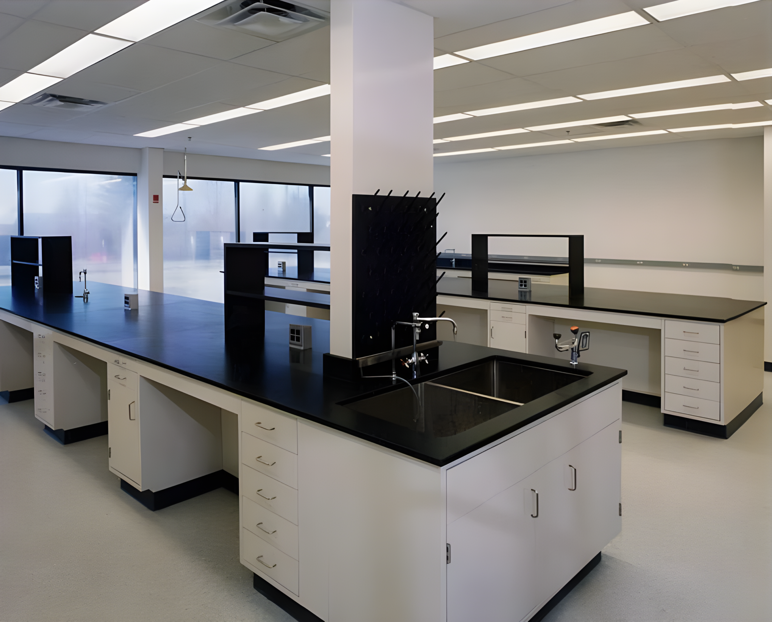 Enzon Corporation lab space office-fit up and lab modernization by DDB Contracting showcasing advanced laboratory facilities.